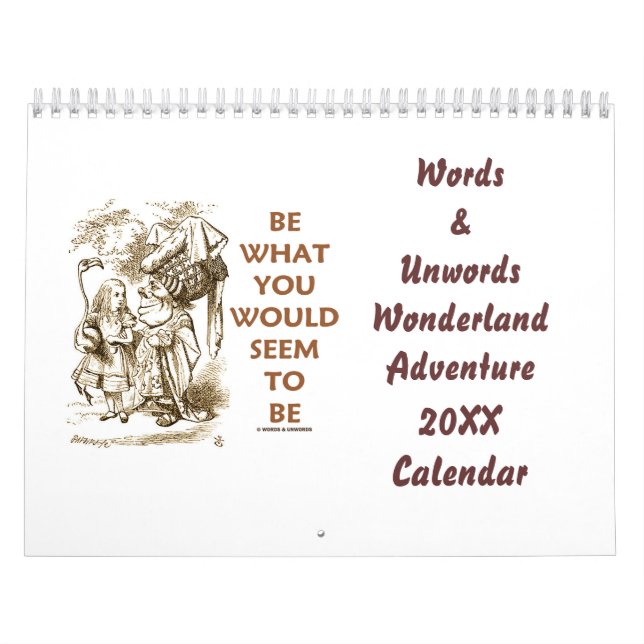 Words & Unwords Wonderland Adventure 20XX Calendar (Cover)