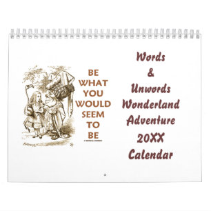 Words & Unwords Wonderland Adventure 20XX Calendar