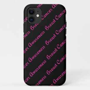 Words/Wallpaper...Breast Cancer iPhone 11 Case