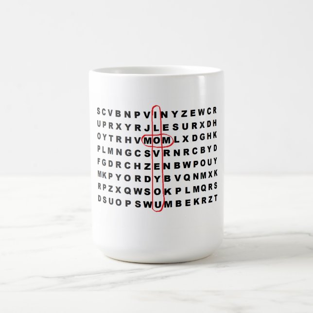 "Wordsearch Mum"  Mug (Center)
