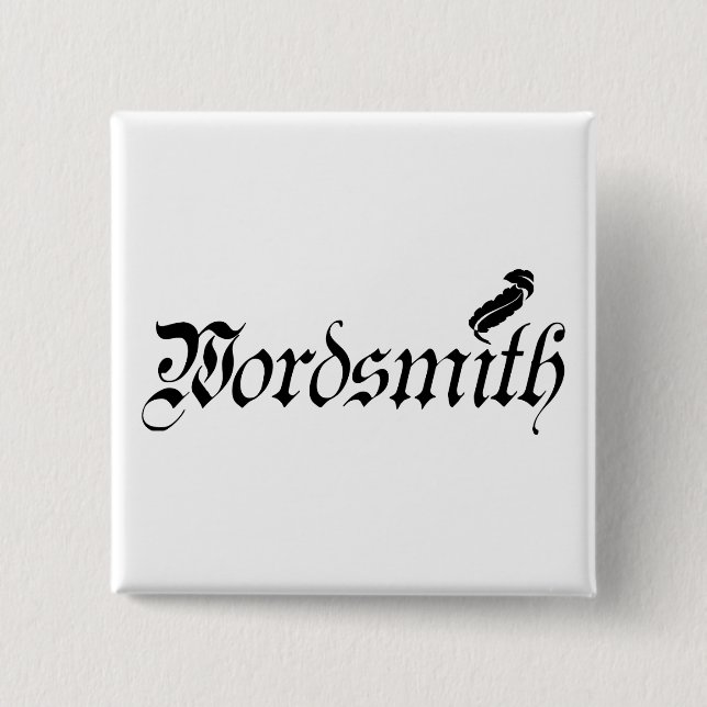 Wordsmith 15 Cm Square Badge (Front)