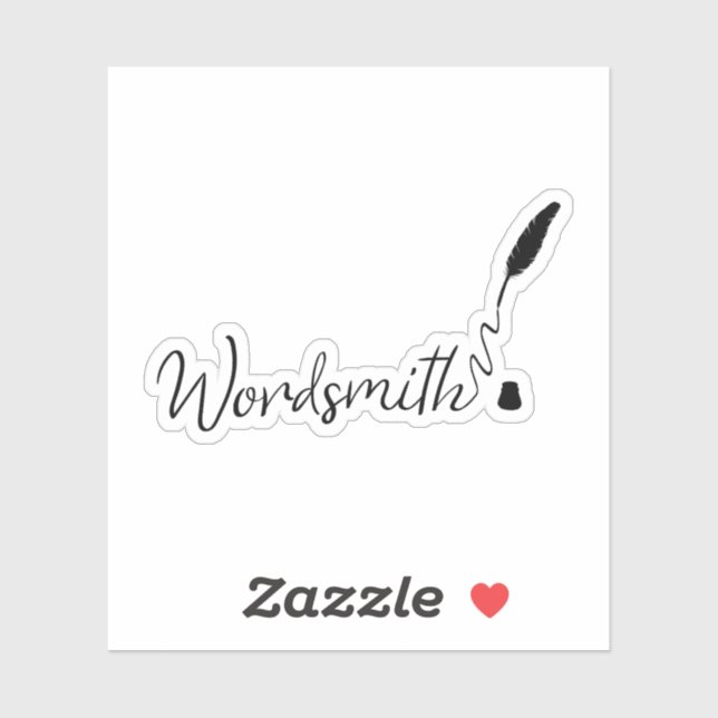 Wordsmith Vinyl Die Cut Sticker for Writers (Sheet)