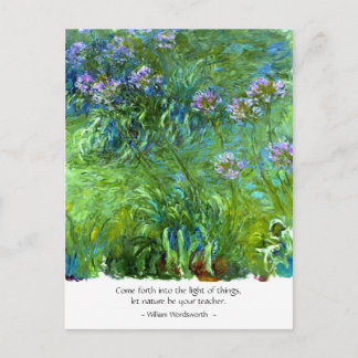 Wordsworth: Come forth into the light of things Postcard