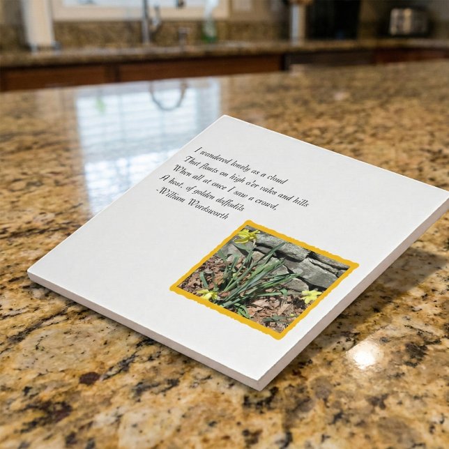 Wordsworth Daffodil Poetry Tile (Creator Uploaded)