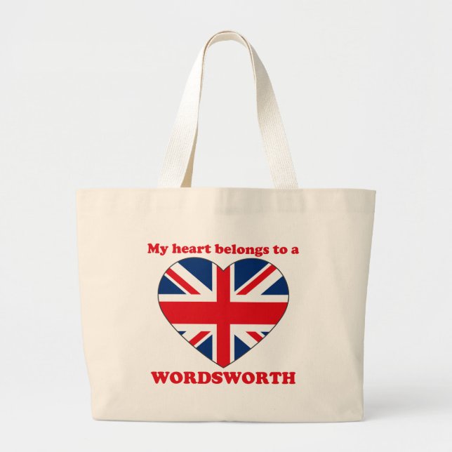 Wordsworth Large Tote Bag (Front)