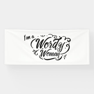 Wordy Woman Vinyl Banner 2.5'x6'