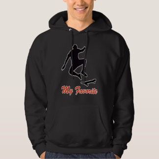 Work and life balance Favourite hobby skateboardin Hoodie