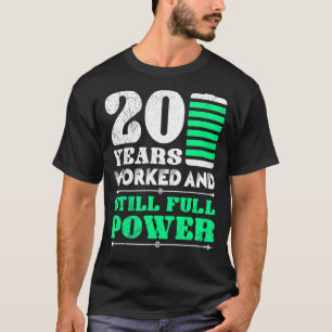 Work Anniversary 20 Years Of Company Anniversary T-Shirt
