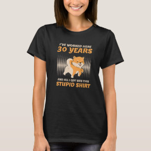 Work Anniversary 30 Years Service Anniversary T-Shirt