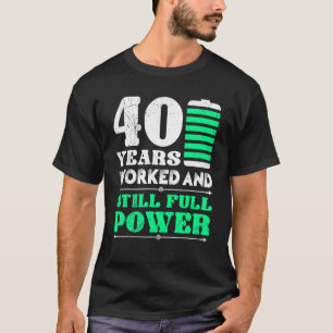 Work Anniversary 40 Years Company Anniversary T-Shirt