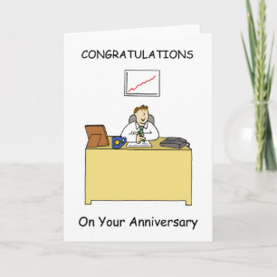 Work Anniversary Congratulations for Male Card