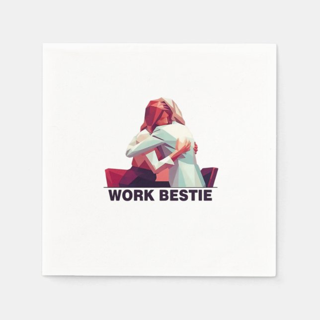 Work Best Classic Viral Napkin (Front)