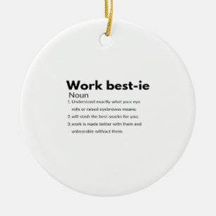 Work Bestie Boxy Ceramic Tree Decoration