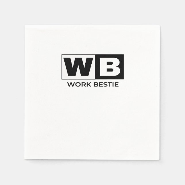 Work Bestie Classic Napkin (Front)