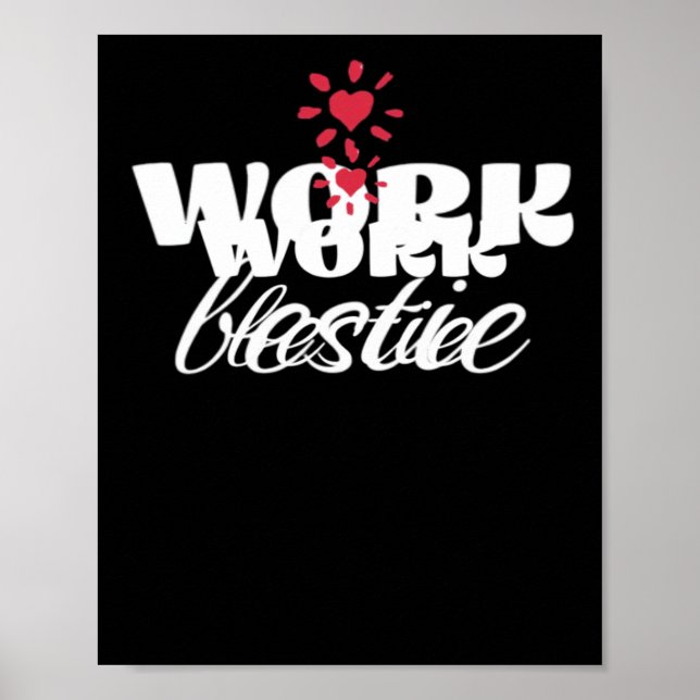 Work Bestie Classic Poster (Front)