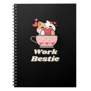 Work Bestie Emotional Help Coworker, Job, Work Cla Notebook
