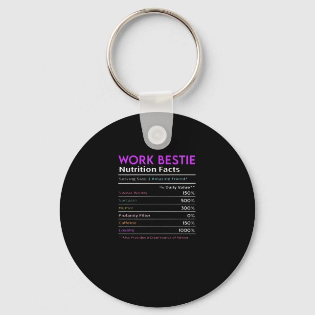 Work Bestie Essential Key Ring (Front)
