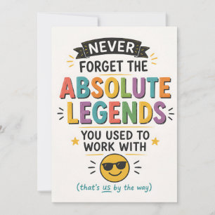Work Bestie Goodbye - Funny Coworker Leaving Card