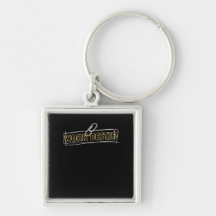 Work Bestie World's Best Work Bestie Funny Workpla Key Ring