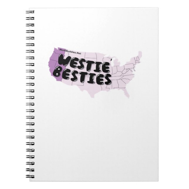 Work Buddies Westie Bestie Notebook (Front)