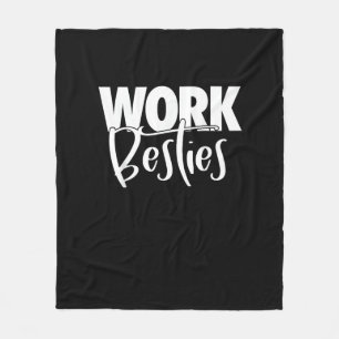 Work Buddies - Work Besties Fleece Blanket