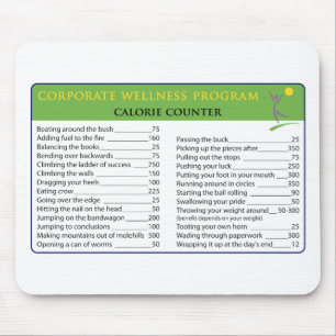 Work Calories Mouse Mat