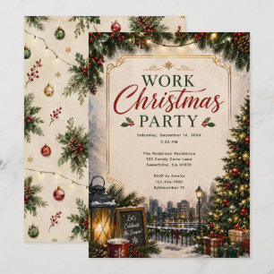Work Christmas Party Invitation