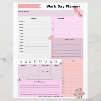 Work Day Planner
