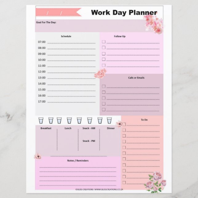 Work Day Planner (Front)