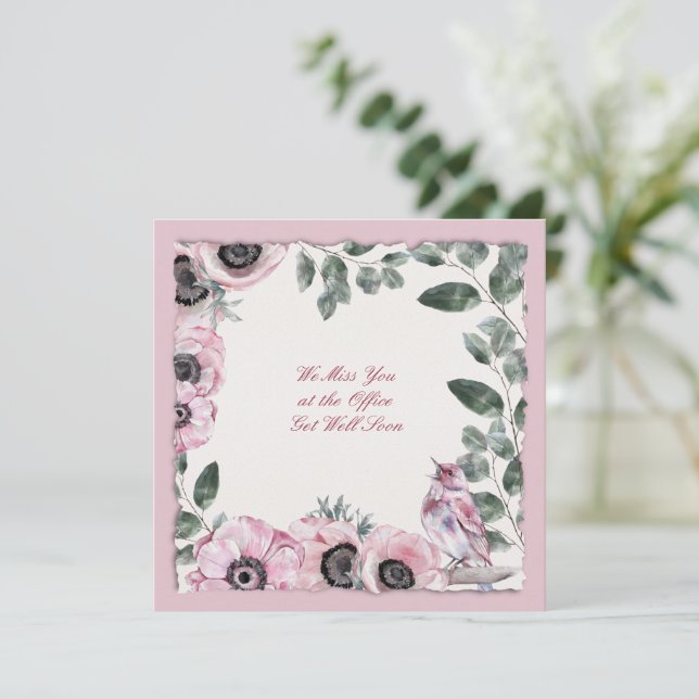 Work Family Misses You Get Well (Standing Front)