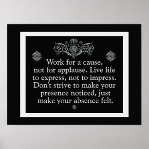 WORK FOR A CAUSE -- ART PRINT