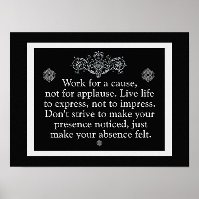 WORK FOR A CAUSE -- ART PRINT (Front)