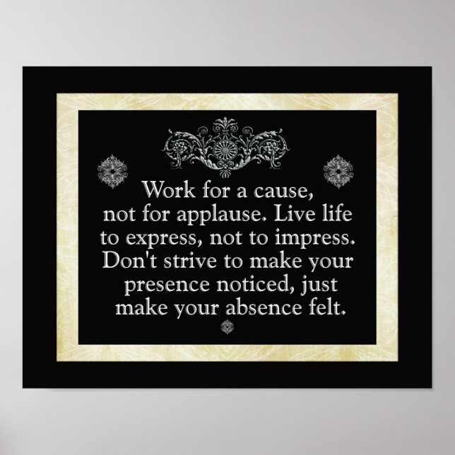 Work For A Cause --- Art Print (Front)