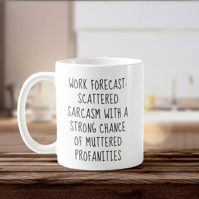 Work Forecast Fun Coworker Work Bestie Gift Office Coffee Mug (Creator Uploaded)