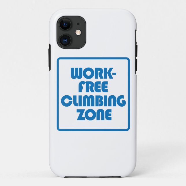 Work Free Climbing Zone Case-Mate iPhone Case (Back)