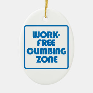 Work Free Climbing Zone Ceramic Tree Decoration