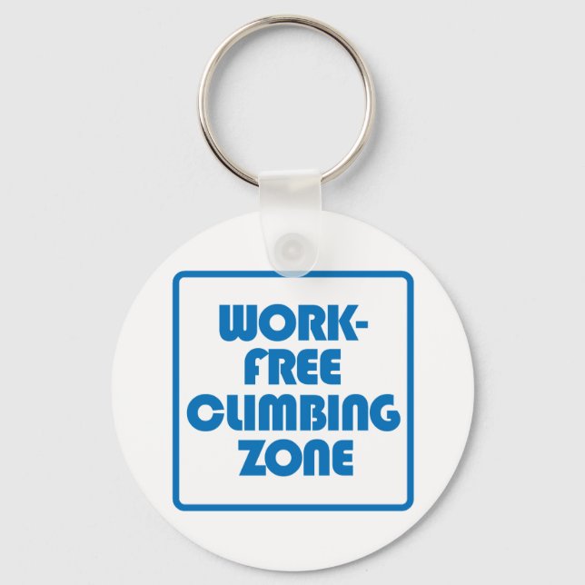 Work Free Climbing Zone Key Ring (Front)
