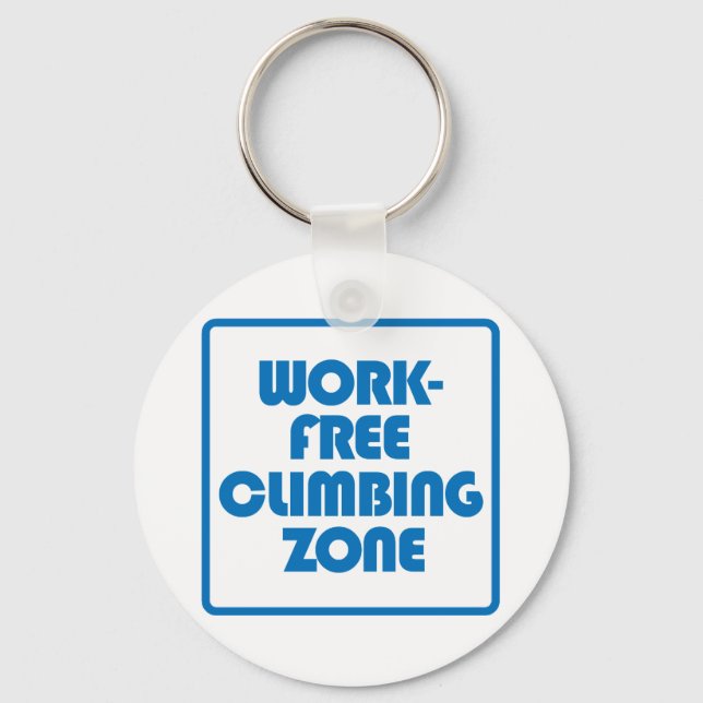 Work Free Climbing Zone Key Ring (Front)
