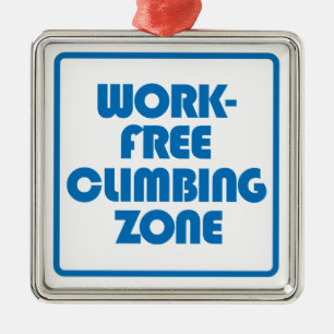 Work Free Climbing Zone Metal Tree Decoration