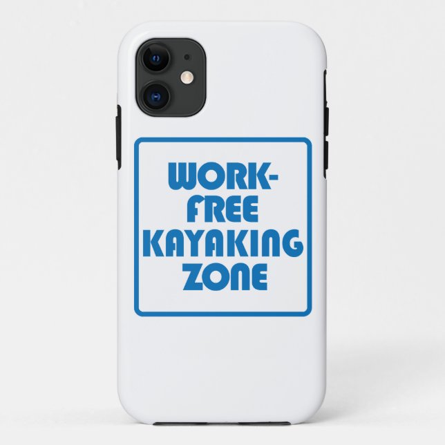Work Free Kayaking Zone Case-Mate iPhone Case (Back)