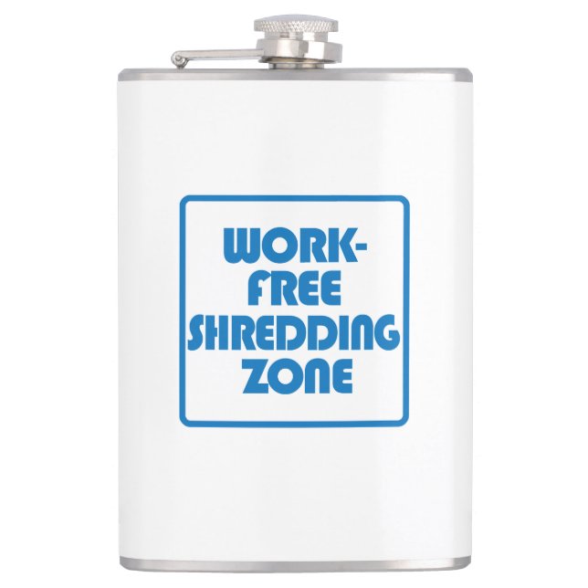 Work Free Shredding Zone Hip Flask (Front)