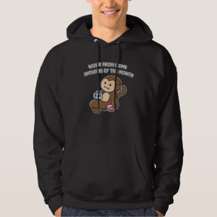 Work From Home Employee Of The Month Ooptee Monke Hoodie