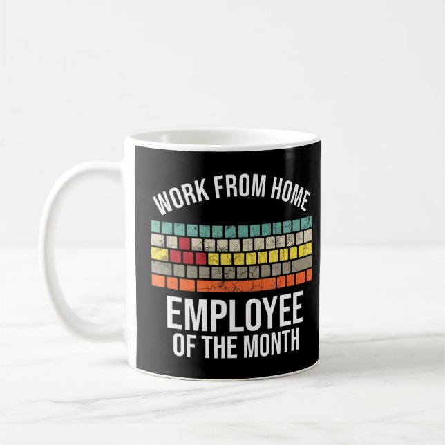 Work From Home Employee Of The Month Wfh  Coffee Mug (Left)
