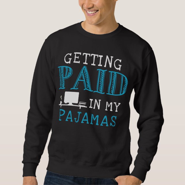 Work From Home Funny Homeoffice Job Sweatshirt (Front)