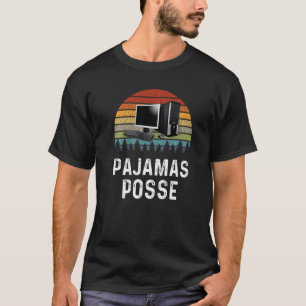 Work From Home Pyjamas Posse Virtual Employee T-Shirt