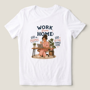 Work from home still in pyjamas Tri-Blend shirt