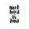 Work Hard and Be Kind Motivational Quote Print