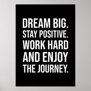 Work Hard And Enjoy The Journey - Gym, Hustle Poster