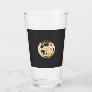 Work Hard Dog Live Better Life French Bulldog Paws Glass