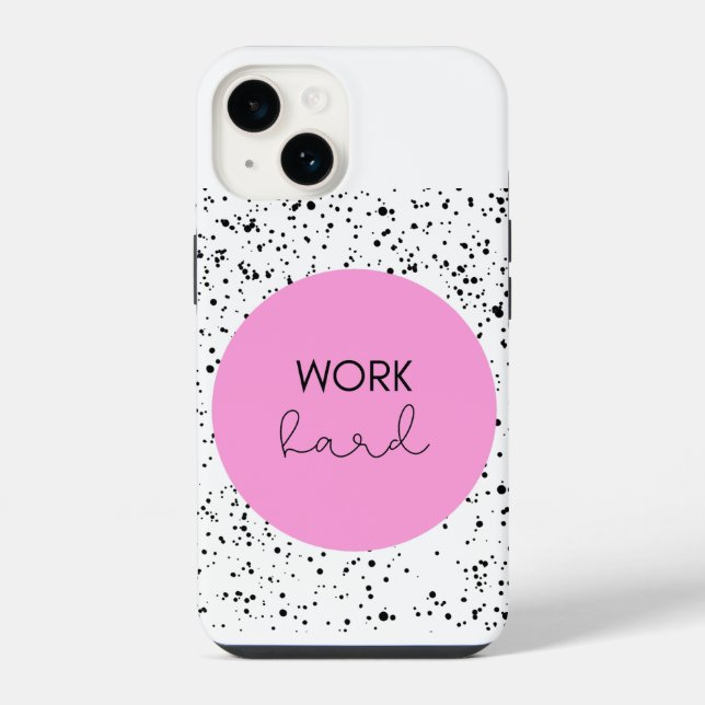 Work Hard Inspiration iPhone Case (Back)